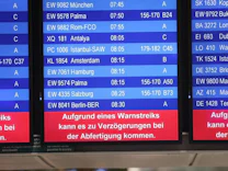 : Verdi ruft zu Warnstreiks an drei Flughäfen auf