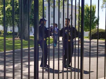 Zaun am Weißen Haus: Ich will da rein