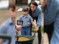 : Prinz Louis mit Schubkarre: Kinder von William und Kate packen mit an