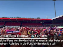 : Heidenheimer Fußball-Märchen: Zahlreiche Fans bei Aufstiegsfeier