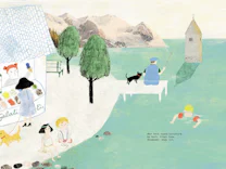 Bilderbuch für Kinder: Im See steht ein Kirchturm