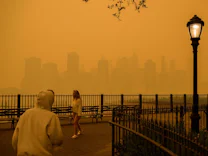 Rauch über New York: Auf einmal ist die Stadt gelb – ungesund gelb