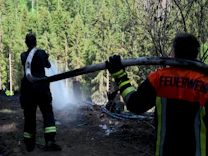 : An bayerisch-thüringischer Grenze: Mehrere Hektar Waldgebiet in Brand