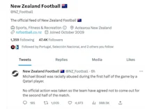 : Spielabbruch nach Rassismusvorwurf – Rückdeckung für Neuseeland